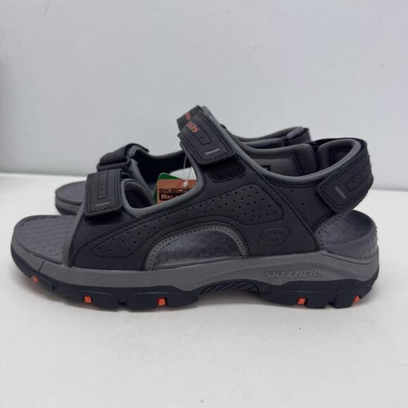 NEW Skechers Tresmen Garo Sandals Relaxed Fit Mens 7 Black Comfort Casual Summer main image 4